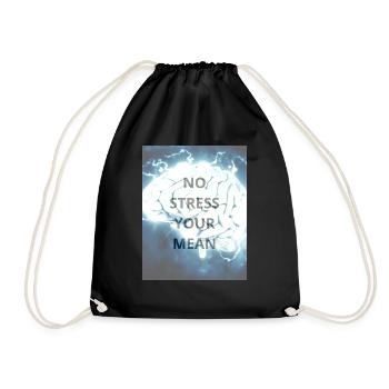 NO STRESS YOUR MEAN 1 - Sac de sport léger - noir - Devant