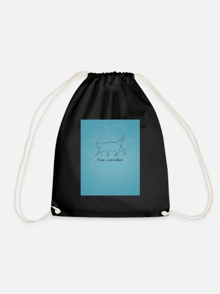 I am a catwalker - Turnbeutel - Schwarz