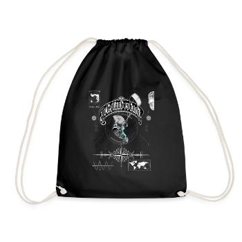 I think it's hacking kiters - Drawstring Bag - black - Front