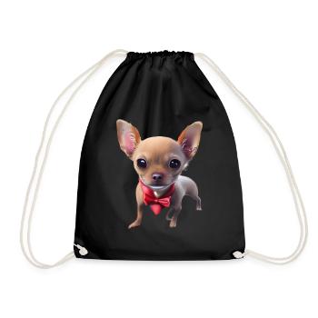 Chihuahua Dog Dog Owner Chihuahua Puppy Dogs - Drawstring Bag - black - Front