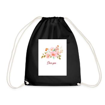 flower - Sac de sport léger - noir - Devant