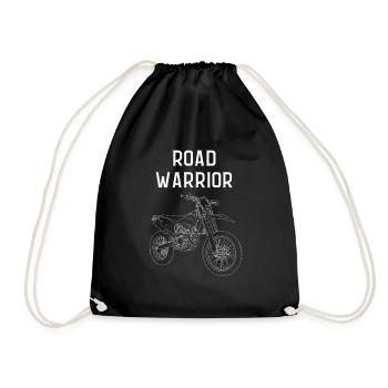 Road warrior - Drawstring Bag - black - Front