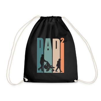 Dad Daddy Best Dad Gift - Drawstring Bag - black - Front
