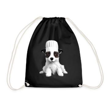 Border Collie Dog Lover Chef’s Hat Dogs Cooks - Sac de sport léger - noir - Devant