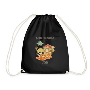 Travail de champignon - Sac de sport léger - noir - Devant