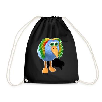 Reggae Bird Bob - Turnbeutel - Schwarz - Vorne
