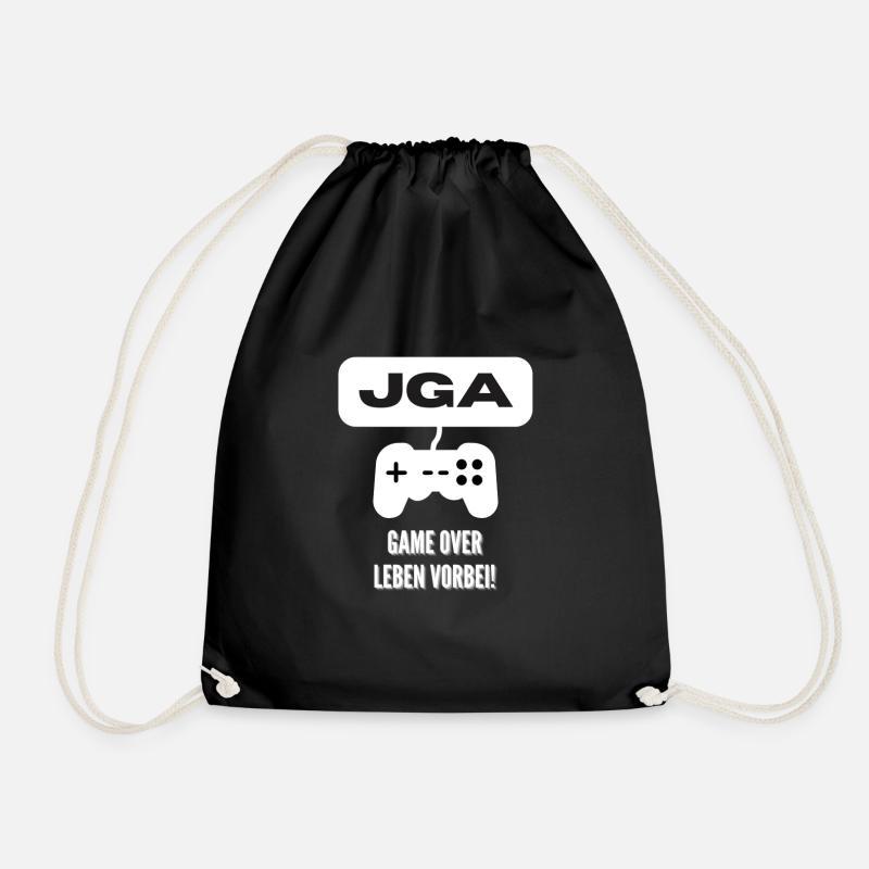 JGA "Game Over" - Turnbeutel - Schwarz