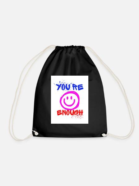 Youre Enough - Turnbeutel - Schwarz