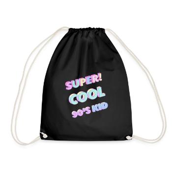 90´S KID - Turnbeutel - Schwarz - Vorne