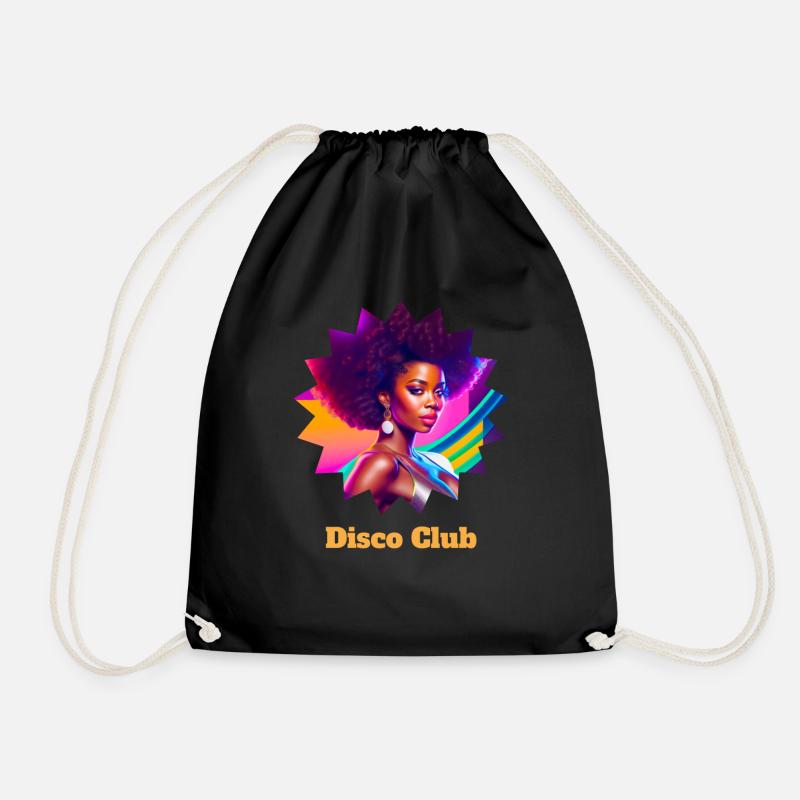 Disco Club Vol.2 - Drawstring Bag - black
