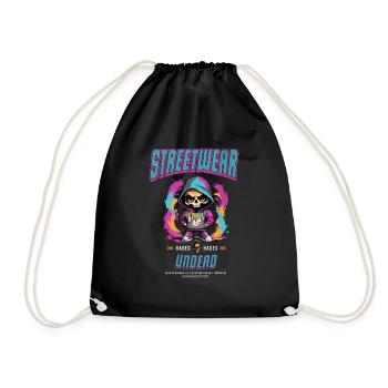 Streetwear Untote - Turnbeutel - Schwarz - Vorne