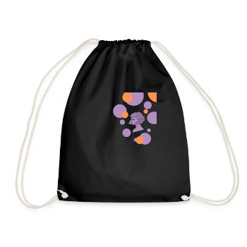 Pull cosmique Girl Side View - Sac de sport léger - noir - Devant