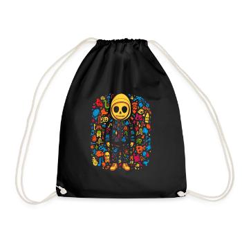 Mummy’s Swag: T-shirt à capuche Hip Hop - Sac de sport léger - noir - Devant