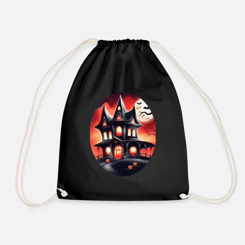 Halloween - Drawstring Bag - black