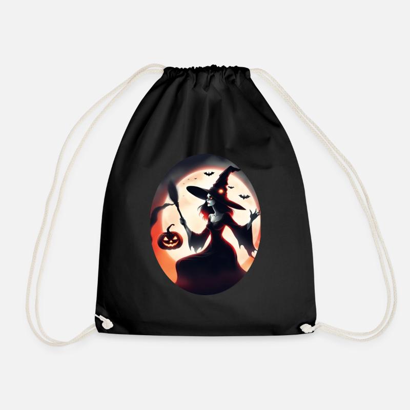 Halloween - Turnbeutel - Schwarz