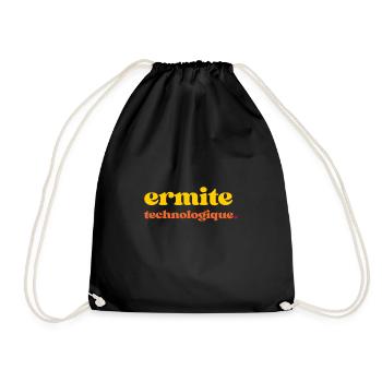 Ermite Technologique - Geschenkidee für Geeks - Turnbeutel - Schwarz - Vorne
