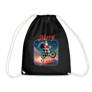 Vélo du Père Noël - Sac de sport léger - noir - Devant