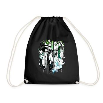 Mode Mignon Style Rétro Tendance des années 90 Drôle Vogue - Sac de sport léger - noir - Devant