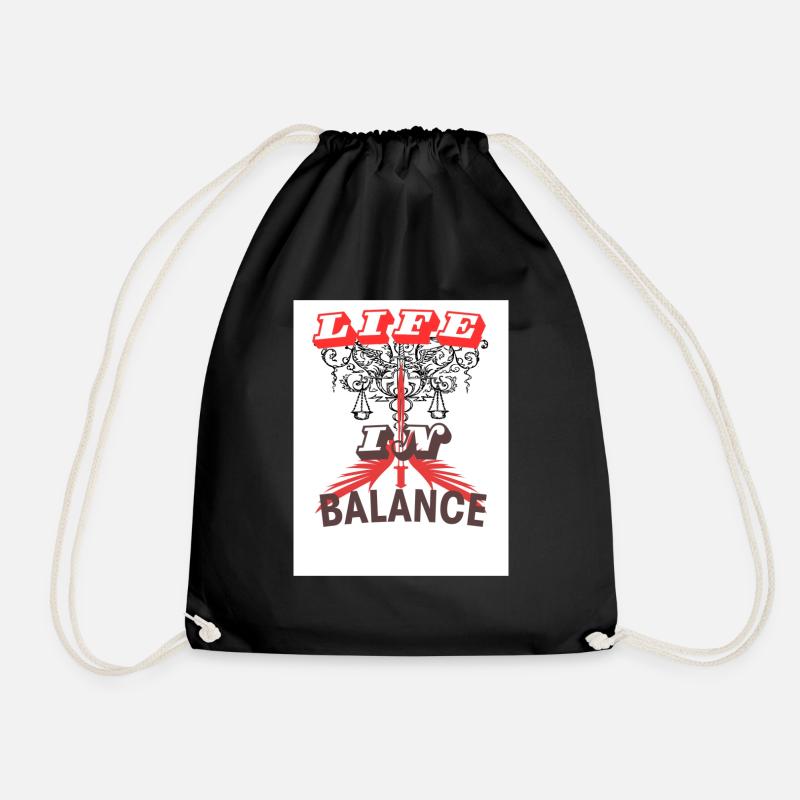 Feeling - Drawstring Bag - black