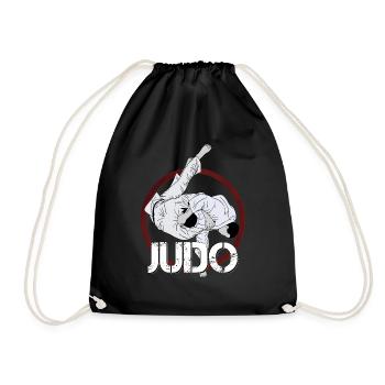 Judo Kampfsport - Turnbeutel - Schwarz - Vorne
