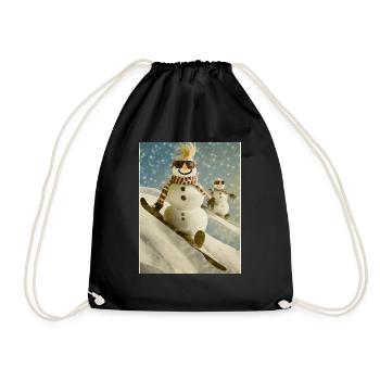 Powder Pals - Turnbeutel - Schwarz - Vorne