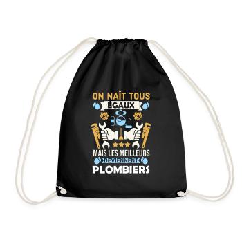 les meilleurs sont plombiers 1 - Sac de sport léger - noir - Devant