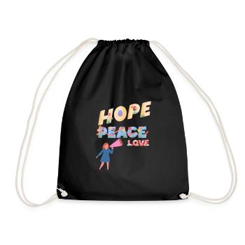 SCREAM PEACE - Sac de sport léger - noir - Devant