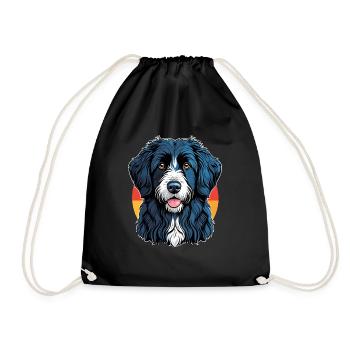 Portugiesischer Schäferhund - Turnbeutel - Schwarz - Vorne