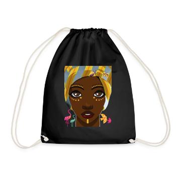 African Beauty - Sac de sport léger - noir - Devant