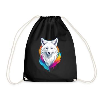 Arctic fox - Drawstring Bag - black - Front