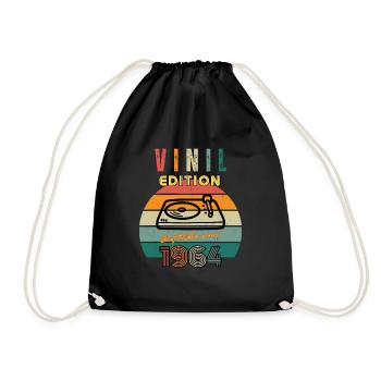 Vinyl Edition: Best Since 1964 - Retro Music - Drawstring Bag - black - Front