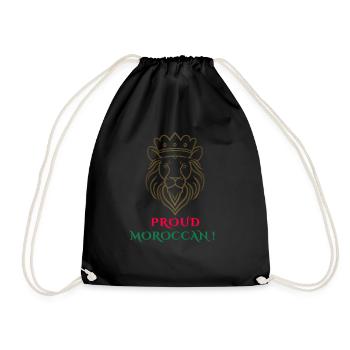 Proud MorocCan - Lion - Sac de sport léger - noir - Devant