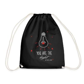 You are the light of my life-amour - Sac de sport léger - noir - Devant