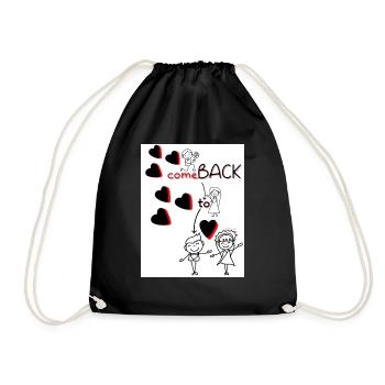 Revenez à moi. Revenez à moi. - Sac de sport léger - noir - Devant
