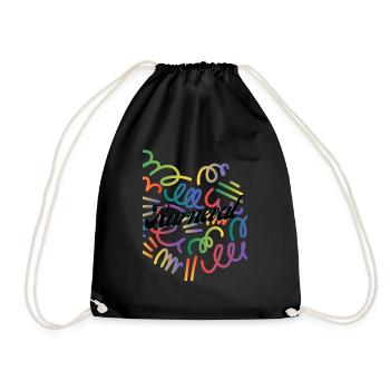 Carnival Funny - Drawstring Bag - black - Front