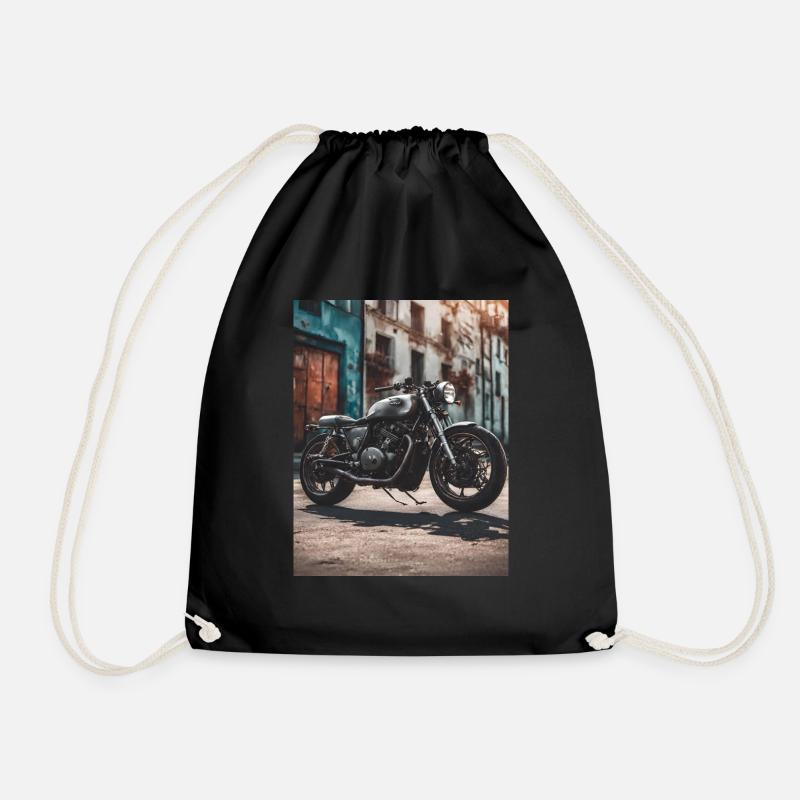 Motorrad - Turnbeutel - Schwarz