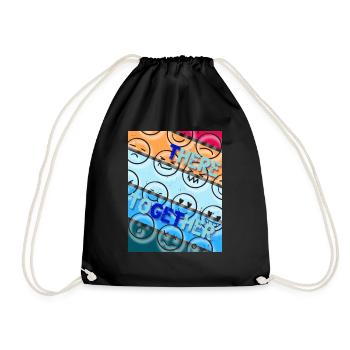 tHERE pour l’avoir. Ensemble. Ici pour elle. - Sac de sport léger - noir - Devant