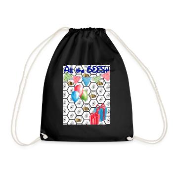 All the Best! - Drawstring Bag - black - Front