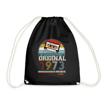 Elegant Retro Gift: 1973 Vintage - Drawstring Bag - black - Front