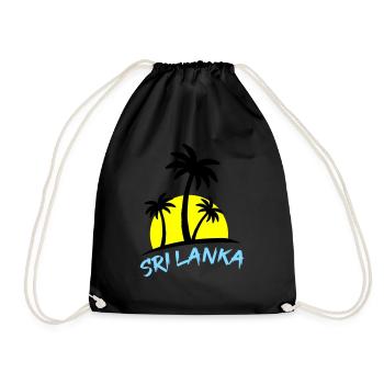 Sri Lanka - Drawstring Bag - black - Front