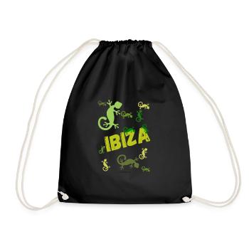 Ibiza Geckos - Turnbeutel - Schwarz - Vorne