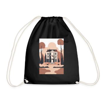 House - Drawstring Bag - black - Front