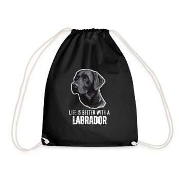 Labrador - Turnbeutel - Schwarz - Vorne