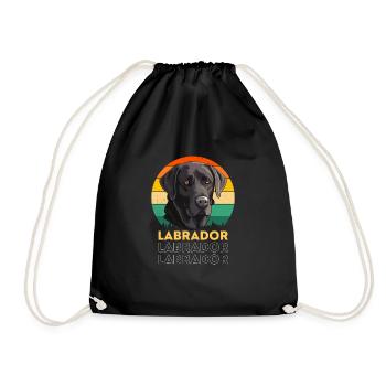 Labrador - Turnbeutel - Schwarz - Vorne