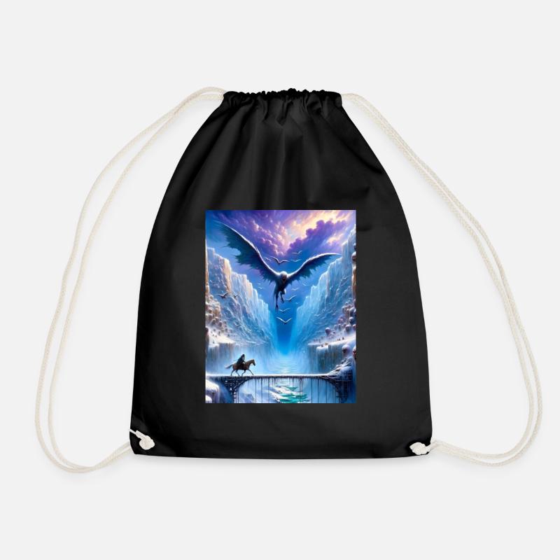 FrostWing - Drawstring Bag - black
