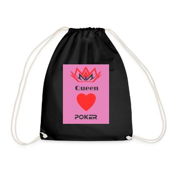 Poker Queens - Drawstring Bag - black - Front