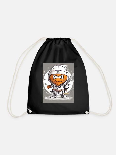 Ginger Ninja 3 - Drawstring Bag - black