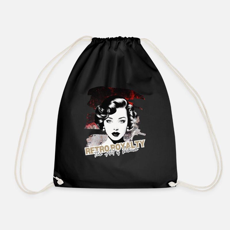 Retro Royalty - Turnbeutel - Schwarz