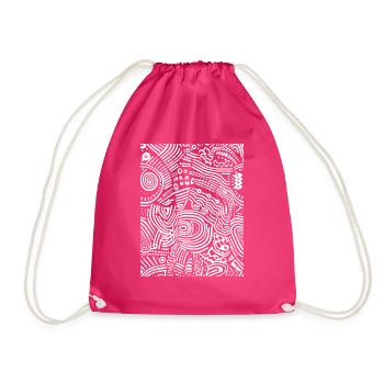 Grafik - Turnbeutel - Fuchsia - Vorne