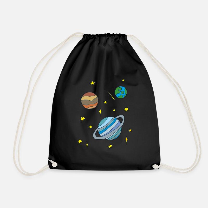 galaxy - Turnbeutel - Schwarz